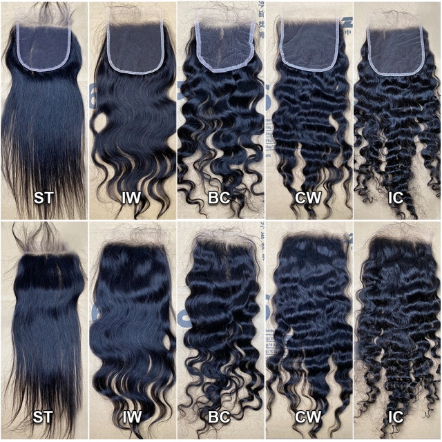 Donors 5x5 Transparent Lace Closure Best Raw Hair 4 Pcs Free Shipping