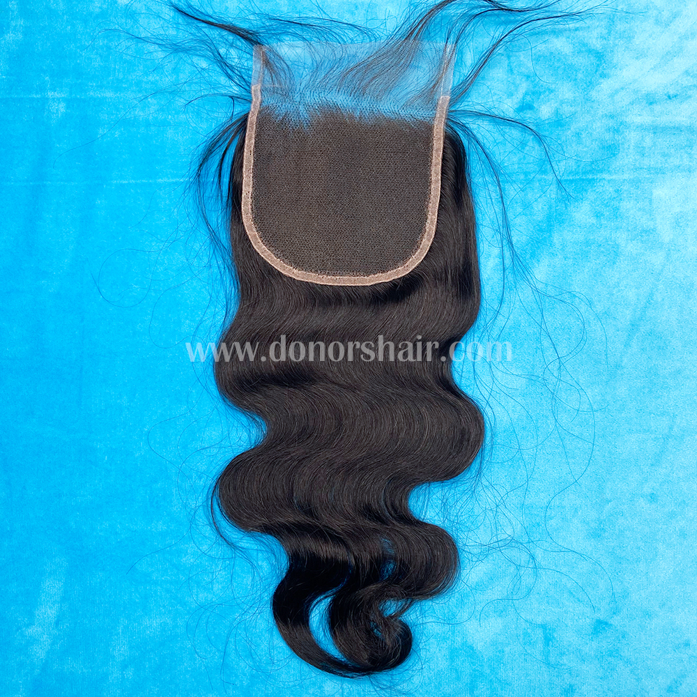 Donors 3 Bundles Mink Body Wave Hair With 5x5 HD Lace Closure