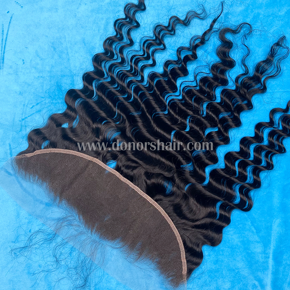 Donors High Quality Loose Deep Mink Hair 13x6 HD Lace Frontal