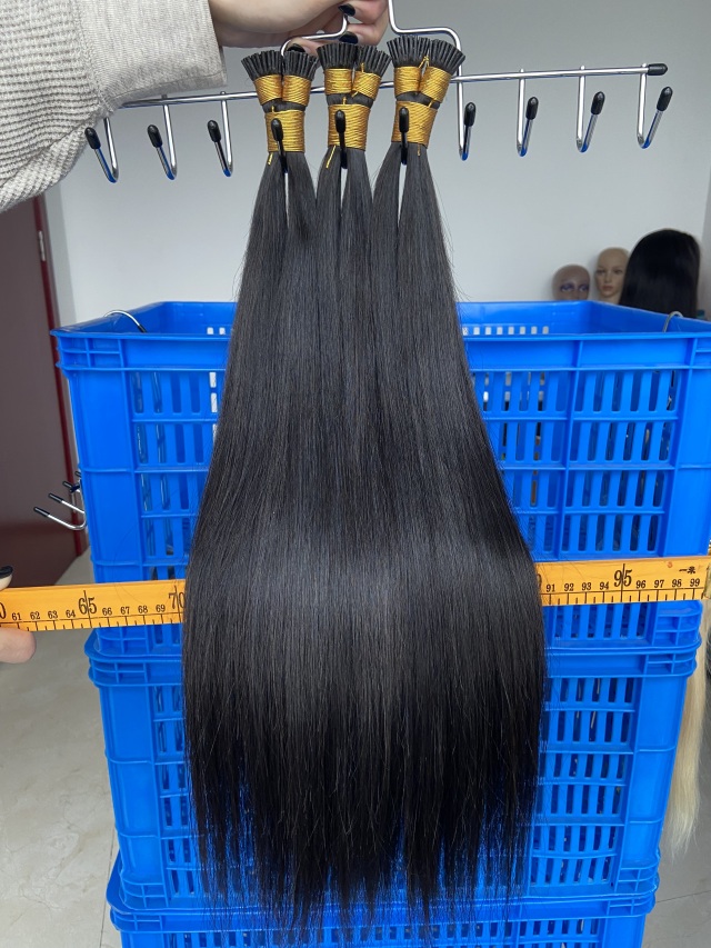 Donors Mink I Tip Straight Hair Extension 100 roots/pack