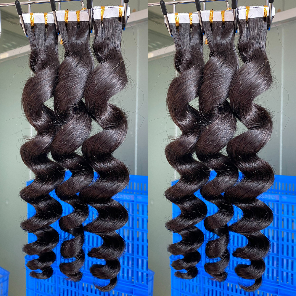 Donors Loose Wave Tape In Mink Human Hair Extensions 20pcs/pack