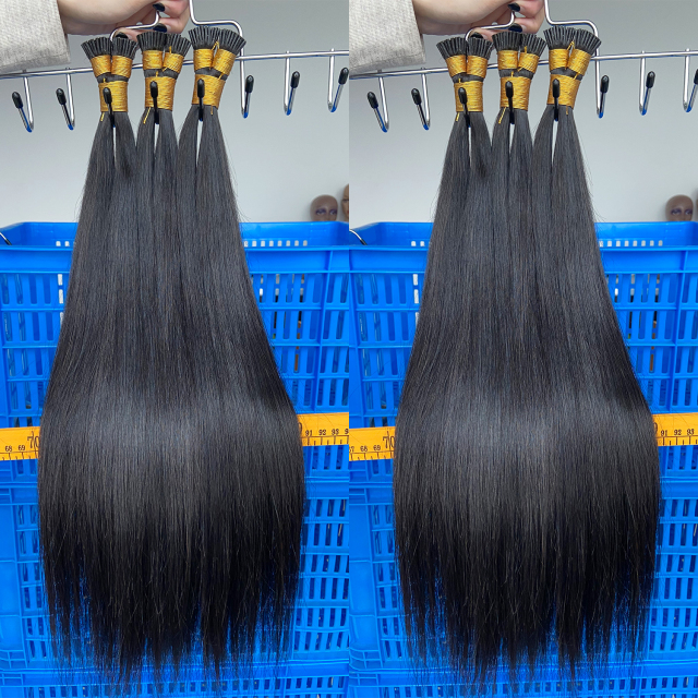 Donors Mink I Tip Straight Hair Extension 100 roots/pack