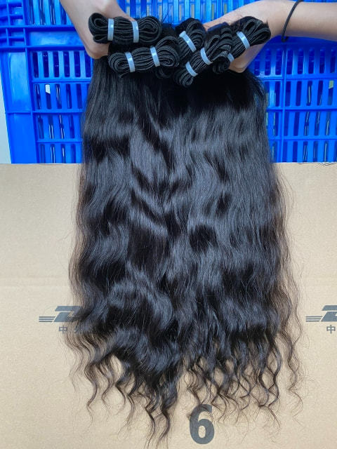 Donors Indian Wavy Unprocessed Raw Hair 3 Bundles Weaves