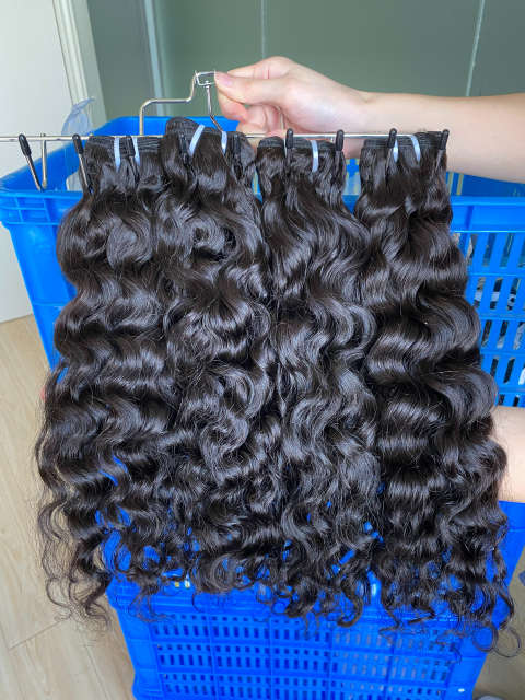 Donors Best Burmese Curly Raw Hair Bundle Hair Weave