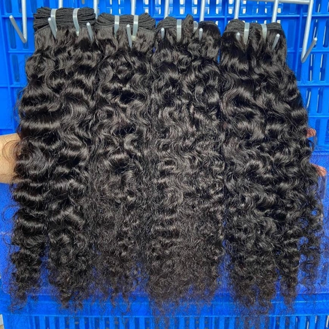 Donors Indian Curly 100% Real Raw Hair with 13x4 HD Lace Frontal