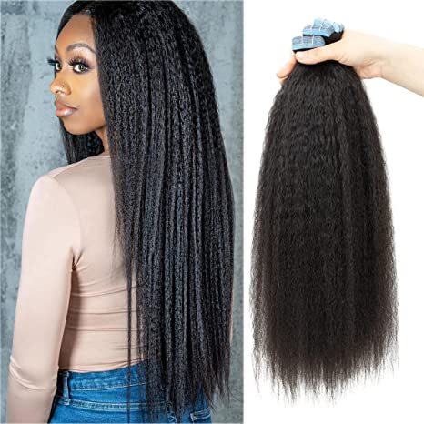 Donors Mink Tape In Kinky Straight Hair Extension