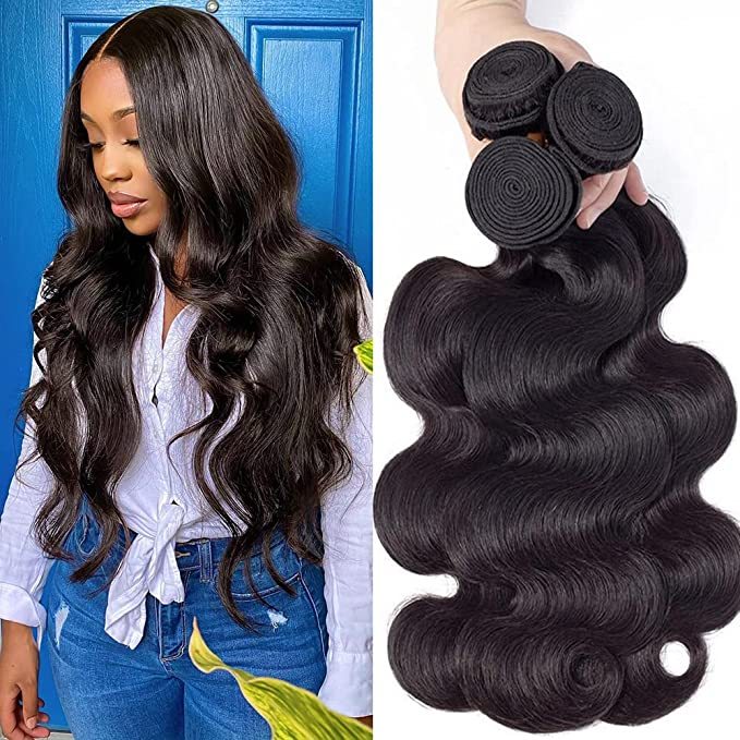 Donors 3 Bundles Body Wave Hair Mink Human Hair Extensions