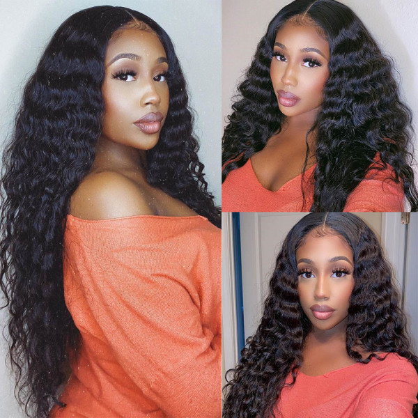 Donors Raw Hair Cambodian Wavy 13x4 HD Lace Frontal  Wig