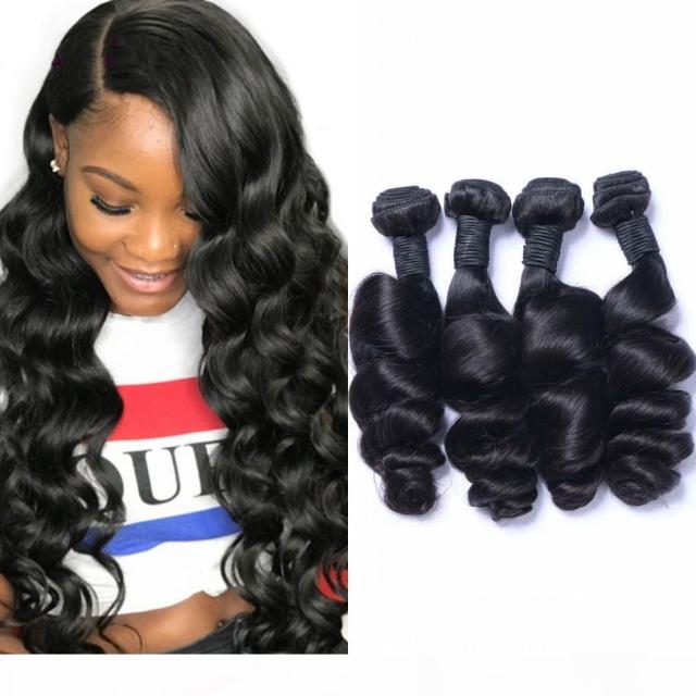 Donors Mink Hair Loose Wave 100% Human Hair Weave Bundle