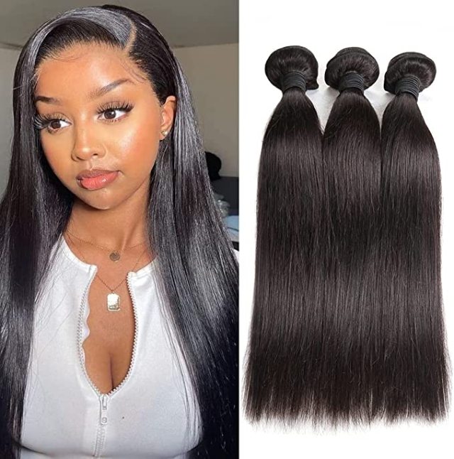 Donors Mink Straight Hair Bundle Human Hair Extension Natural Color