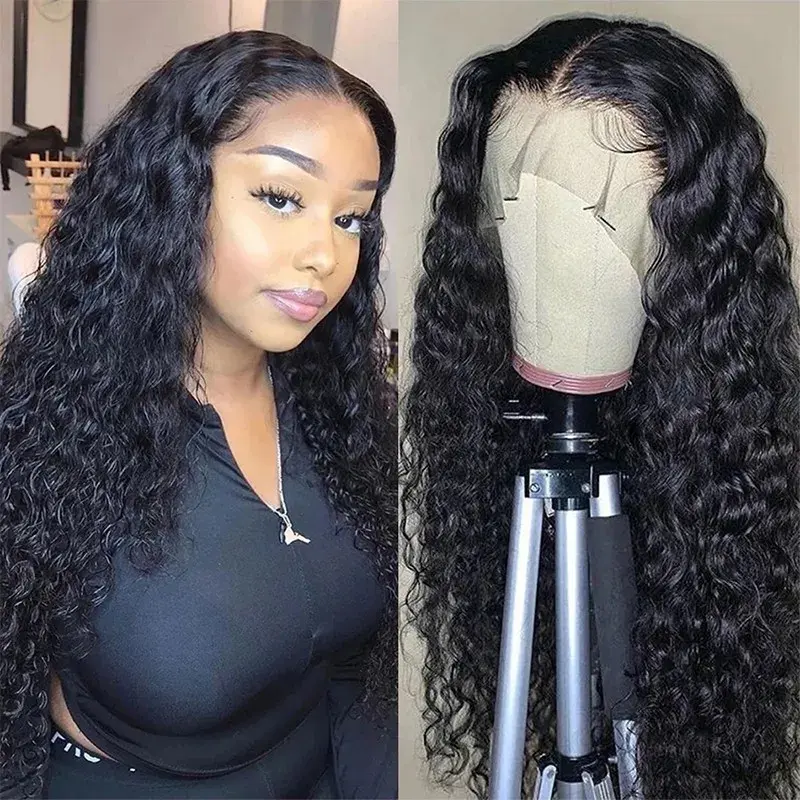 Donors Water Wave 13x4 Transparent Lace Frontal Pre-made Wig