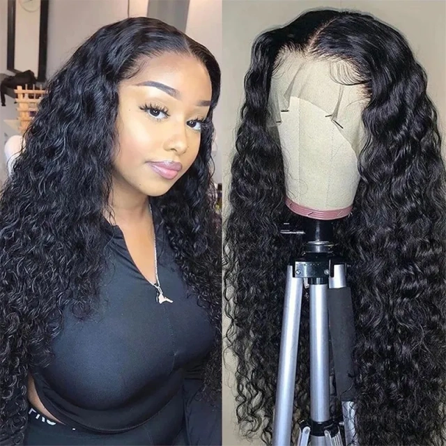 Donors Water Wave 13x4 Transparent Lace Frontal Pre-made Wig