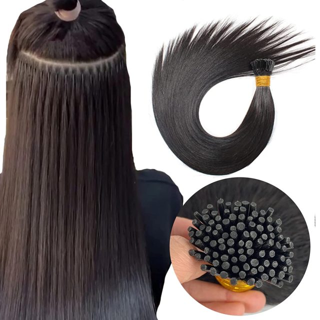 Donors Mink I Tip Straight Hair Extension 100 roots/pack
