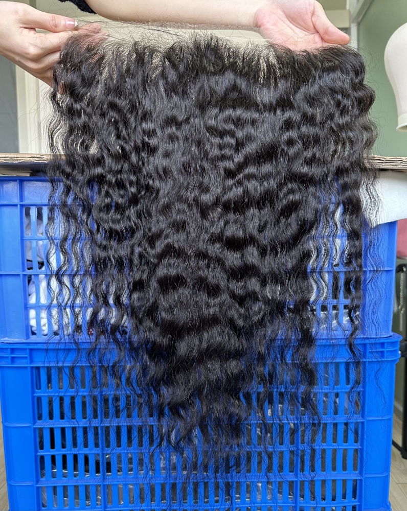 Donors UnprocessedCambodian Wavy Raw Hair 13x6 Transparent Lace Frontal