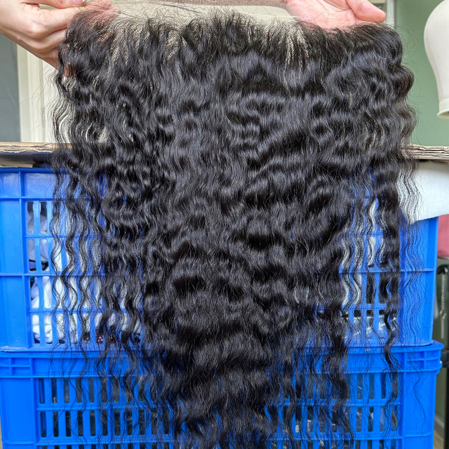 Donors UnprocessedCambodian Wavy Raw Hair 13x6 Transparent Lace Frontal