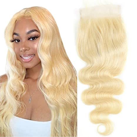 Donors Body Wave Blonde #613 Color 4x4 HD Lace Closure