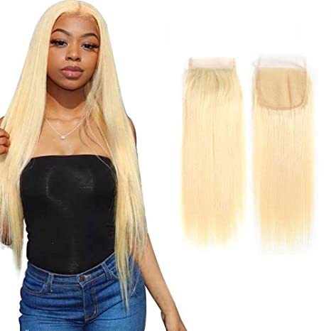 Donors Blonde #613 Color Straight Hair 5x5 HD Lace Closure