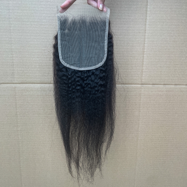 Donors Kinky Straight Mink Hair 5x5 HD Lace Closure