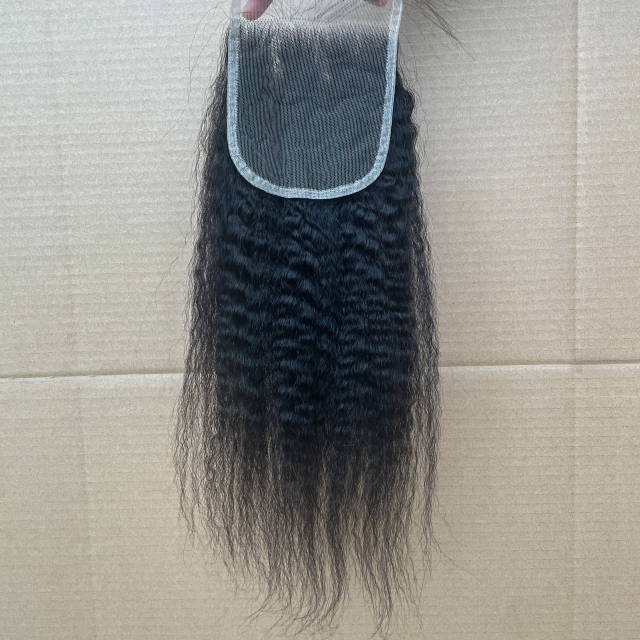 Donors Kinky Straight Mink Hair 4x4 HD Lace Closure