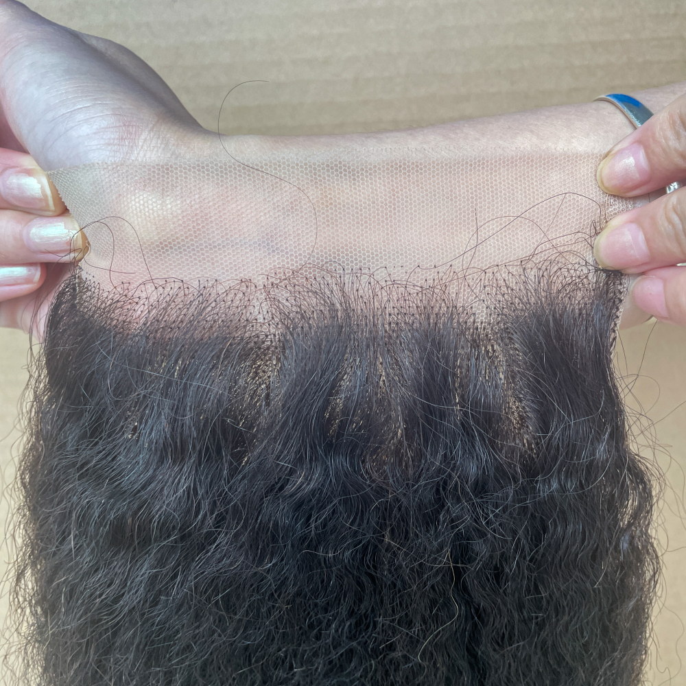 Donors Kinky Straight Mink Hair 4x4 HD Lace Closure