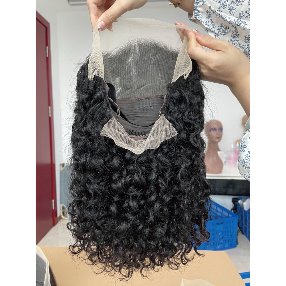 Donors Deep Wave Bob Frontal Transparent Lace Wig