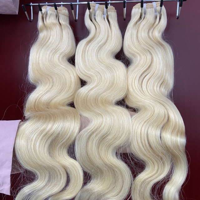 Donors #613 Blonde Color Body Wave Virgin Hair 3 Bundles Deal