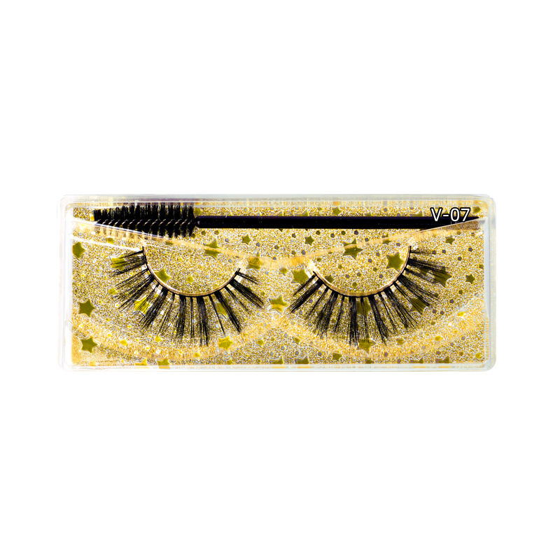 Russian Strip Lashes Fluffy D Curl False Multipacck 10 pairs (1 pack)
