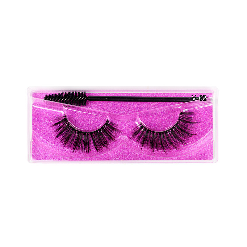 Russian Strip Lashes Fluffy D Curl False Multipacck 10 pairs (1 pack)