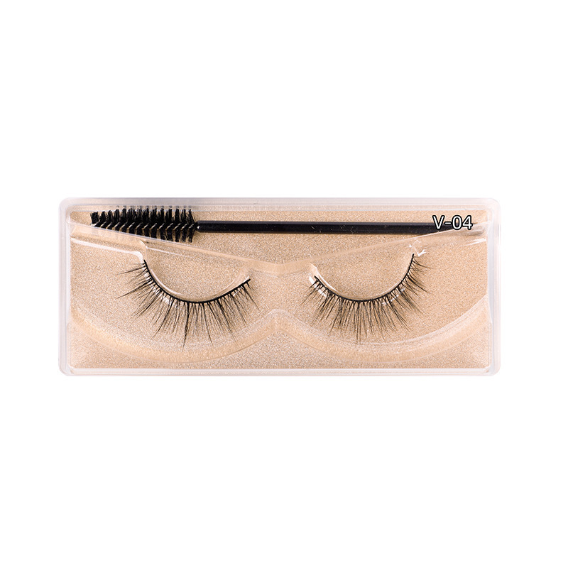 Russian Strip Lashes Fluffy D Curl False Multipacck 10 pairs (1 pack)