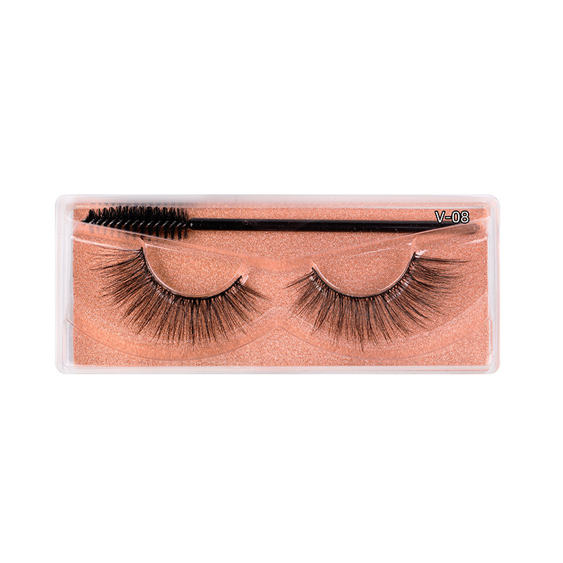 Russian Strip Lashes Fluffy D Curl False Multipacck 10 pairs (1 pack)