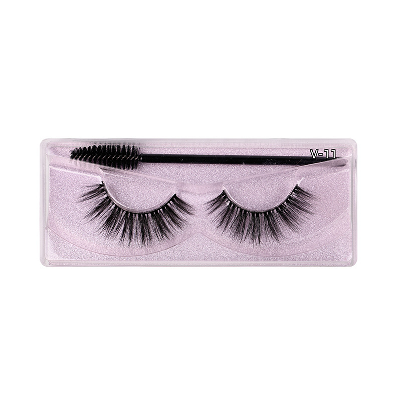 Russian Strip Lashes Fluffy D Curl False Multipacck 10 pairs (1 pack)