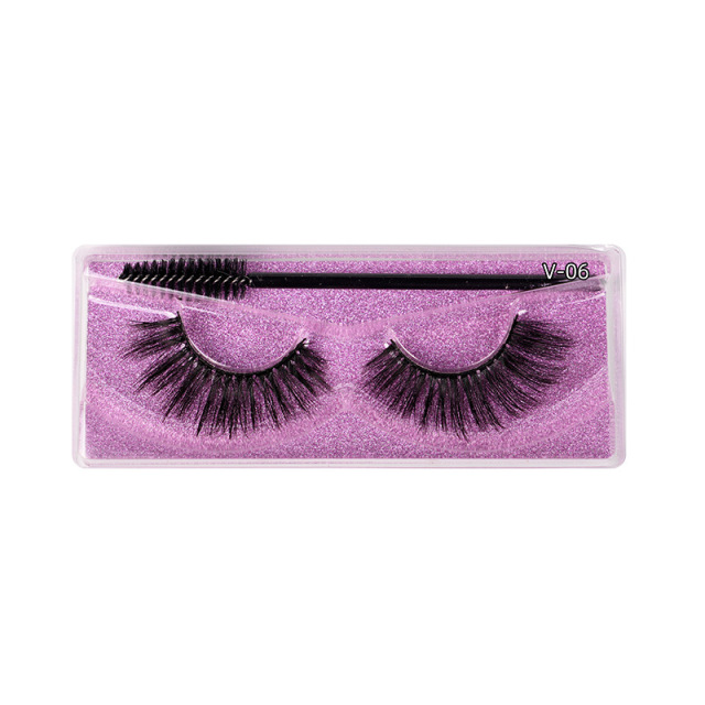 Russian Strip Lashes Fluffy D Curl False Multipacck 10 pairs (1 pack)