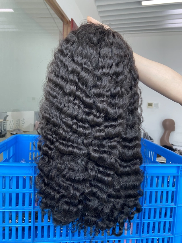 Donors Burmese Curly Raw Hair 13x4 Transparent Lace Frontal Wig