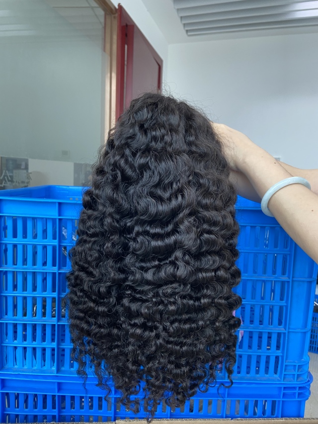 Donors Raw Hair Indian Curly 13x4 HD Lace Frontal Wig