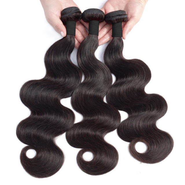 Donors Hair Body Wave 4 Bundles 100% Mink Human Hair Extension