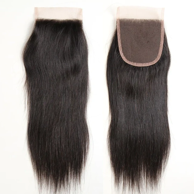 Donors Mink Straight Hair 4x4 Transparent Lace Closure