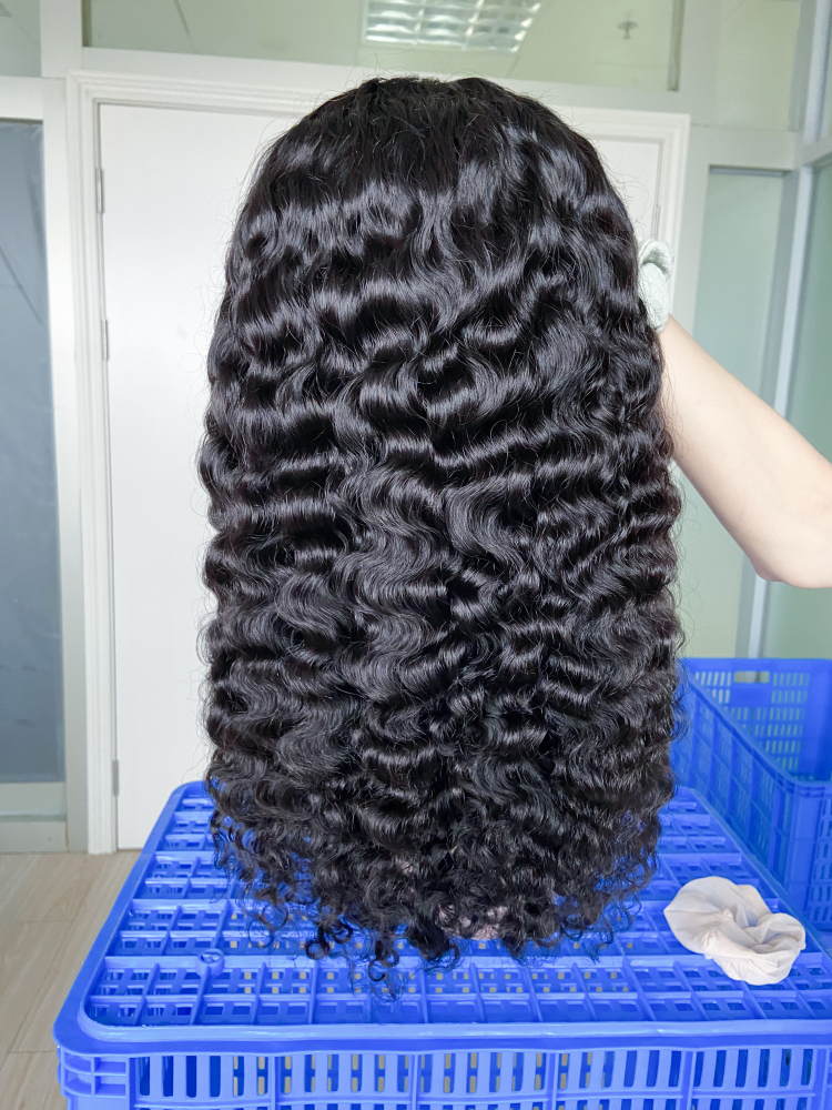 Donors Raw Hair Burmese Curly 13*4 13*6  Full Lace Frontal Wig