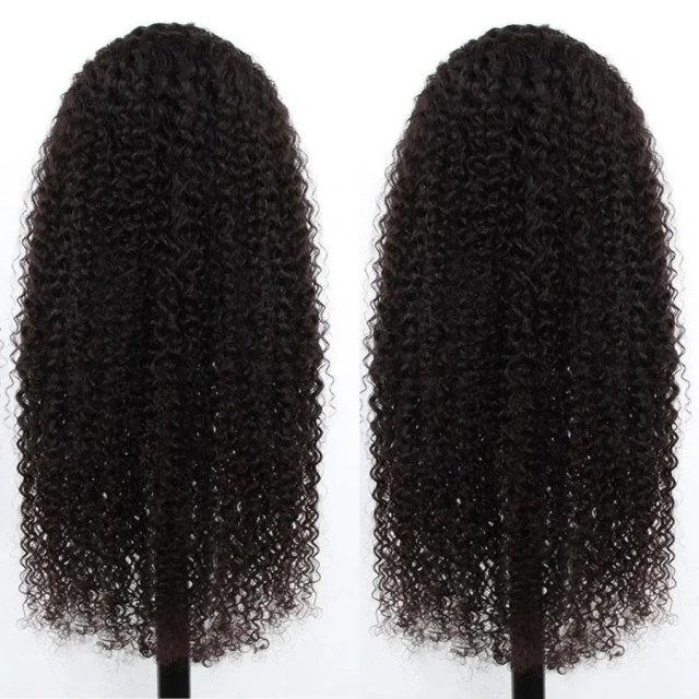 Donors Mink Hair Kinky Curly 4*4 Full Frontal pre made Wig