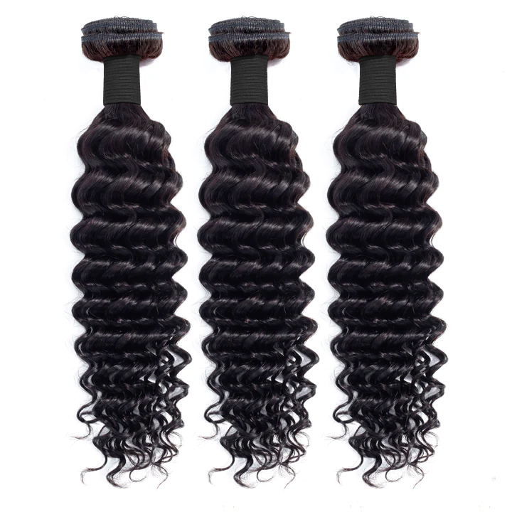 Donors Hair Deep Wave 4 Bundles High Quality Mink Hair Extensions
