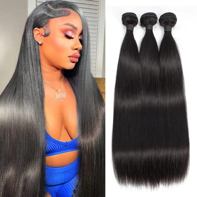 Donors Hair Straight Mink Hair 4 Bundles 100% Human Hair Extension