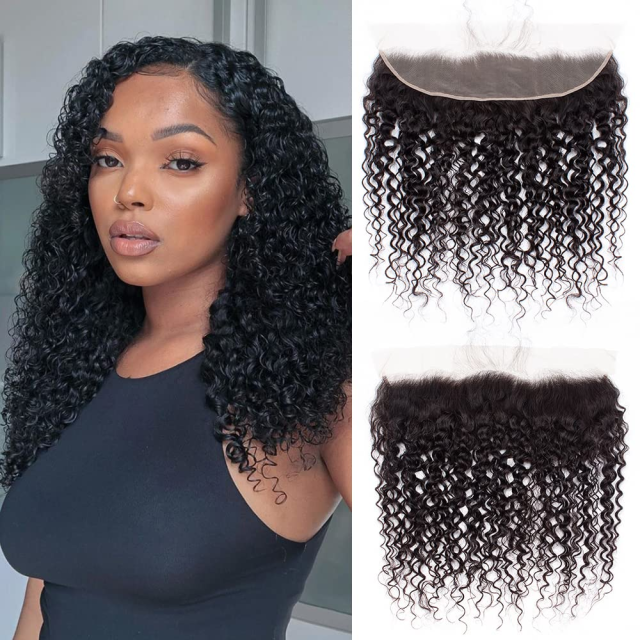 Donors Deep Wave Mink Hair 13x6 Transparent Lace Frontal