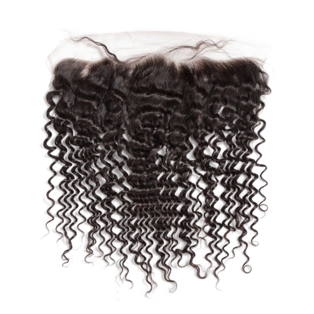Donors  Peruvian Deep Wave Mink Hair 13x6 HD Lace Closure  100% Human Hair Weave
