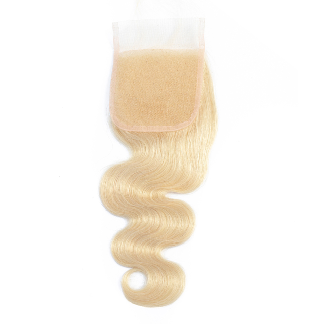 Donors Body Wave Blonde #613 Color 4x4 HD Lace Closure