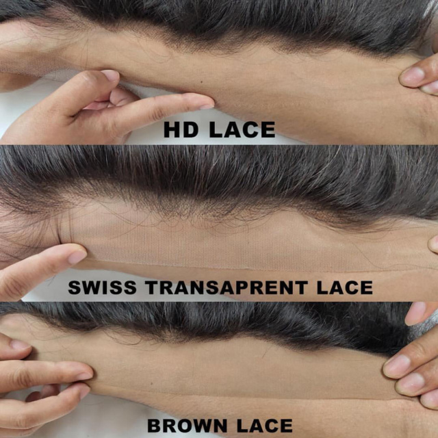 Donors Raw Hair Straight 13x4 Transparent Lace Closure 100% Human Hair Baby Hair