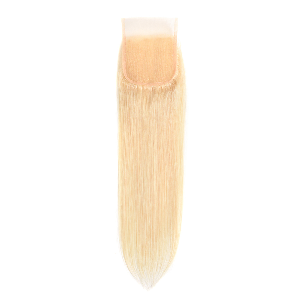 Donors Straight Hair Blonde #613 Color 4x4 HD Lace Closure