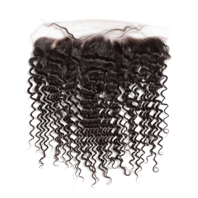 Donors Deep Wave Mink Hair 13x4 Transparent Lace Frontal