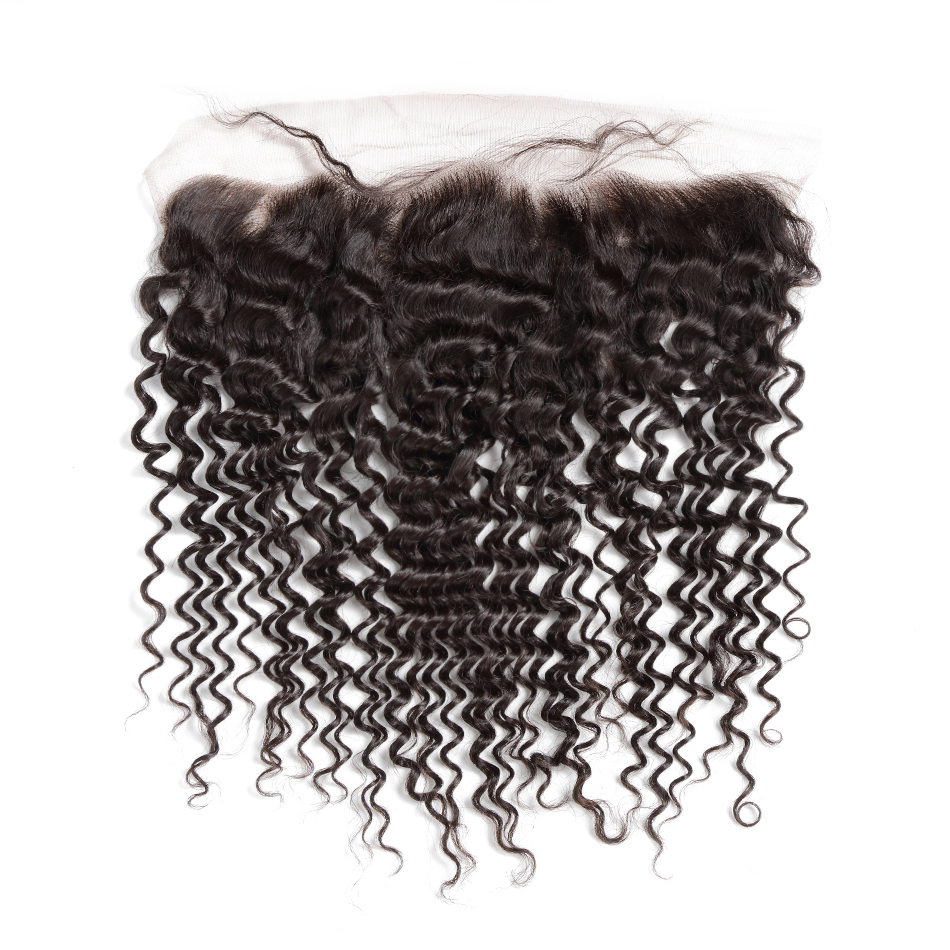 Donors Deep Wave Mink Hair 13x4 Transparent Lace Frontal