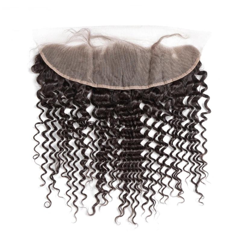 Donors Deep Wave Mink Hair 13x4 Transparent Lace Frontal