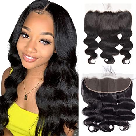 Donors Unprocessed Body Wave Mink Hair 13x6 HD Lace Closure  100% Human Hair Weave