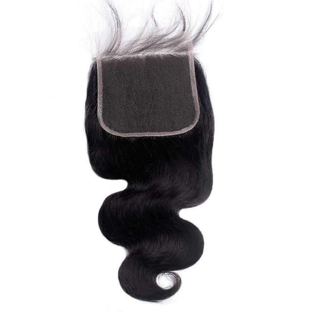 Donors Body Wave Mink Hair 5x5 Transparent Lace Closure 100% Human Hair Weave